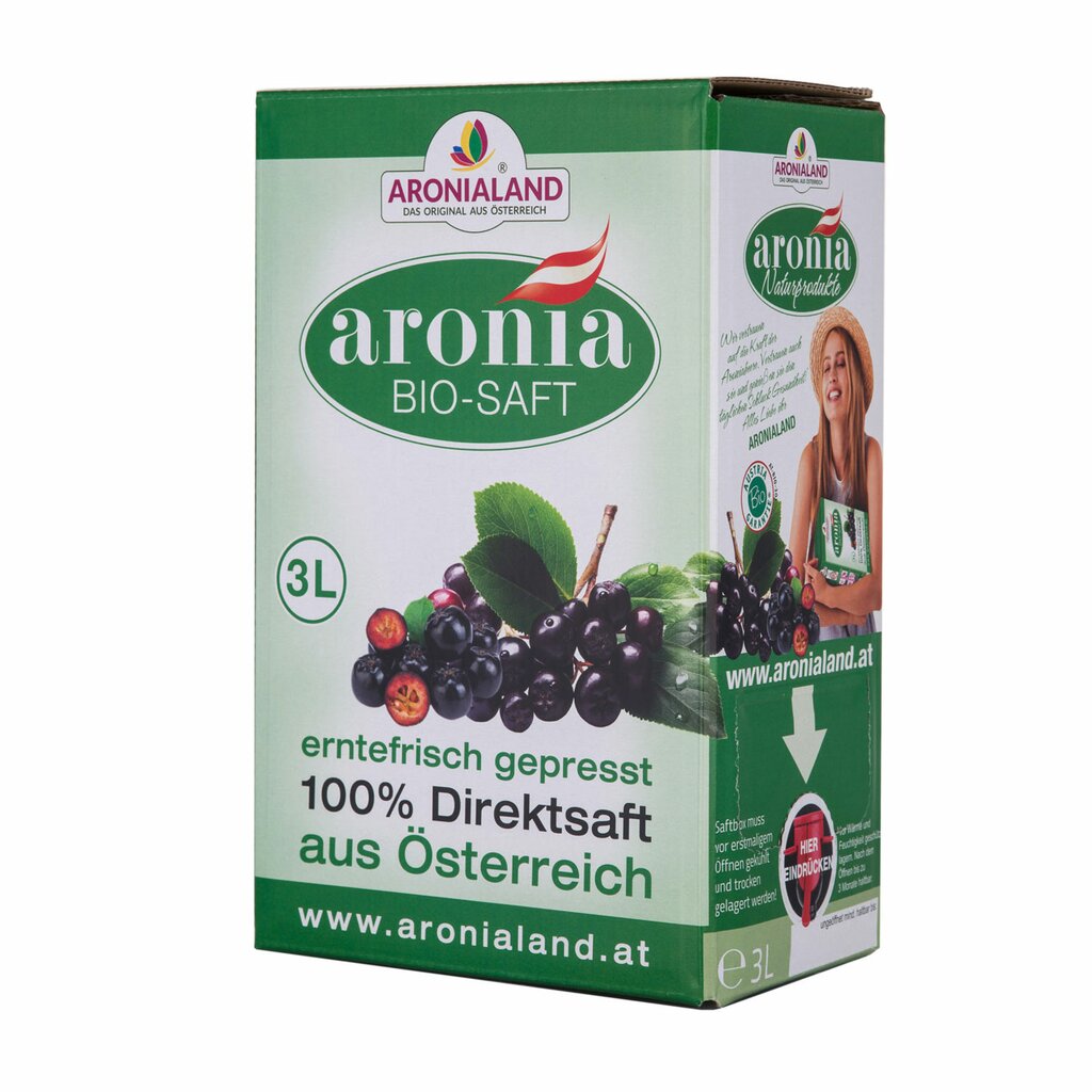 Aronia Bio-Direktsaft 3 Liter Bag 