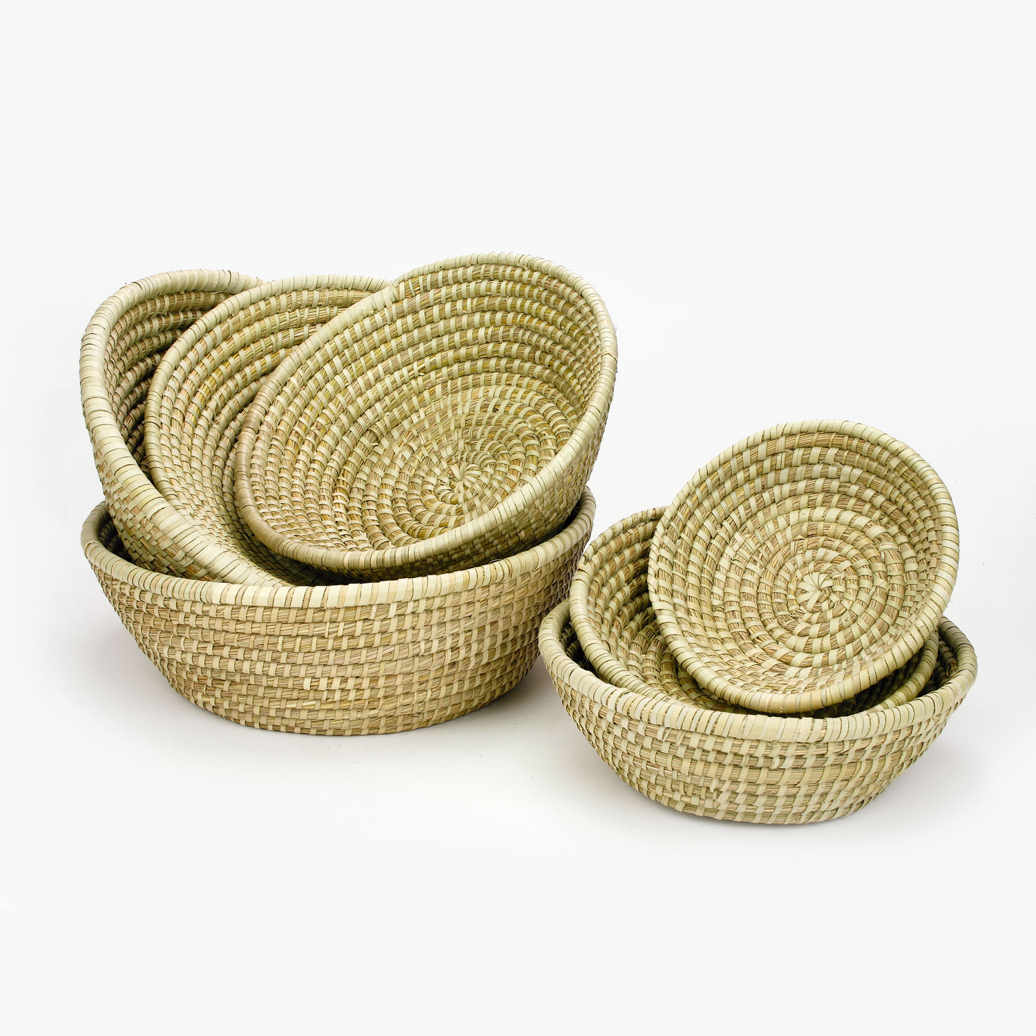 Seegras Brotkorb rund