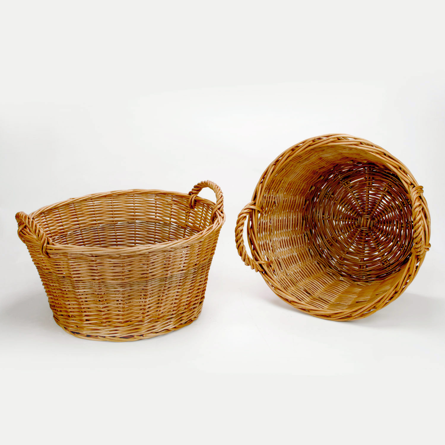 Geschenkkorb rund, natur