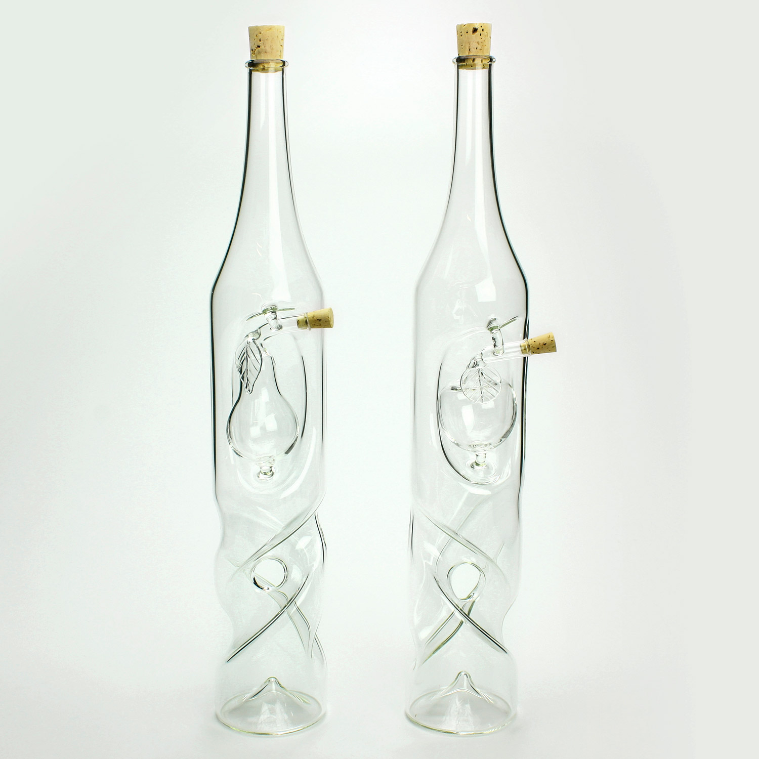 Flasche "Spiralis" mit Frucht 0,75 l