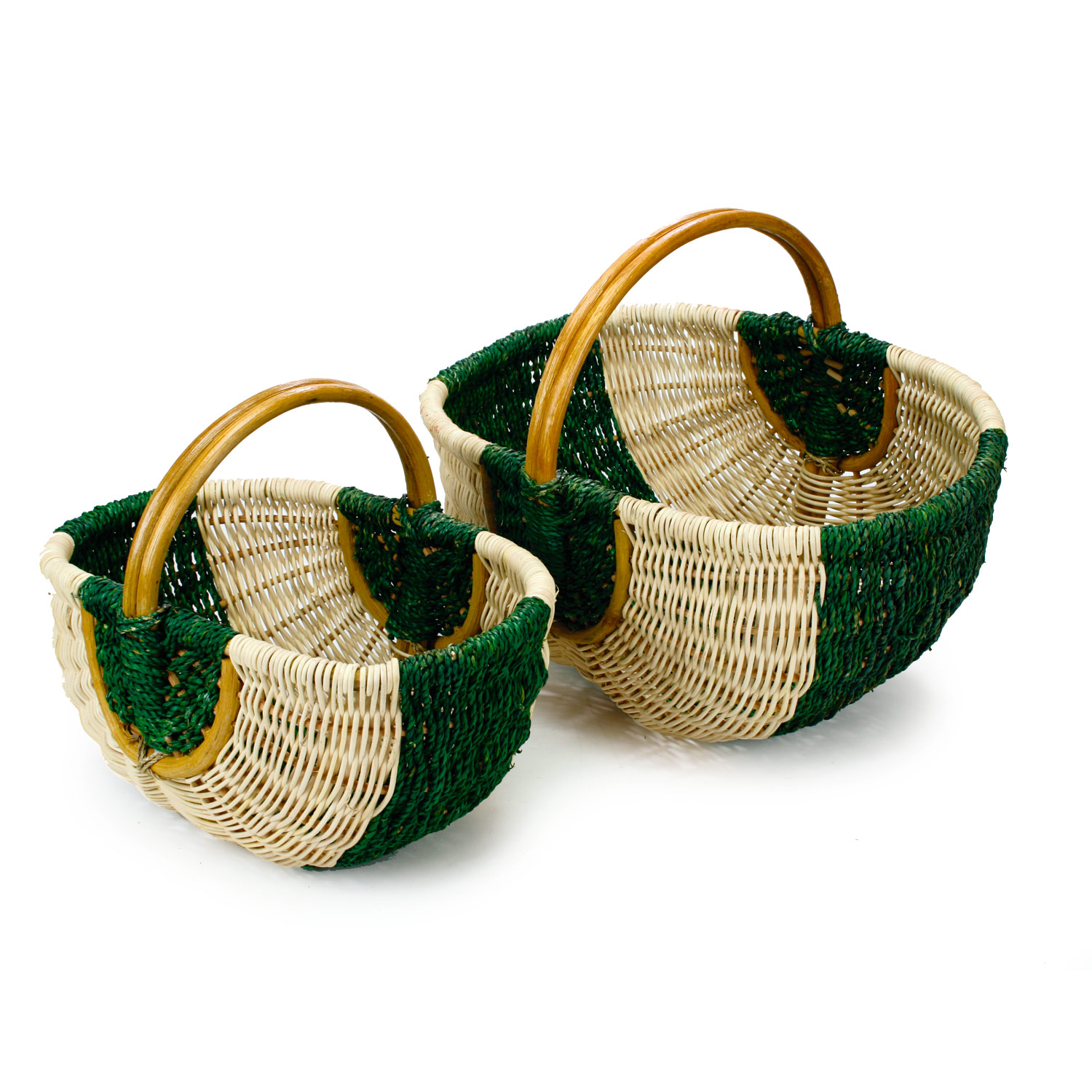 Korb Rattan farblich sortiert