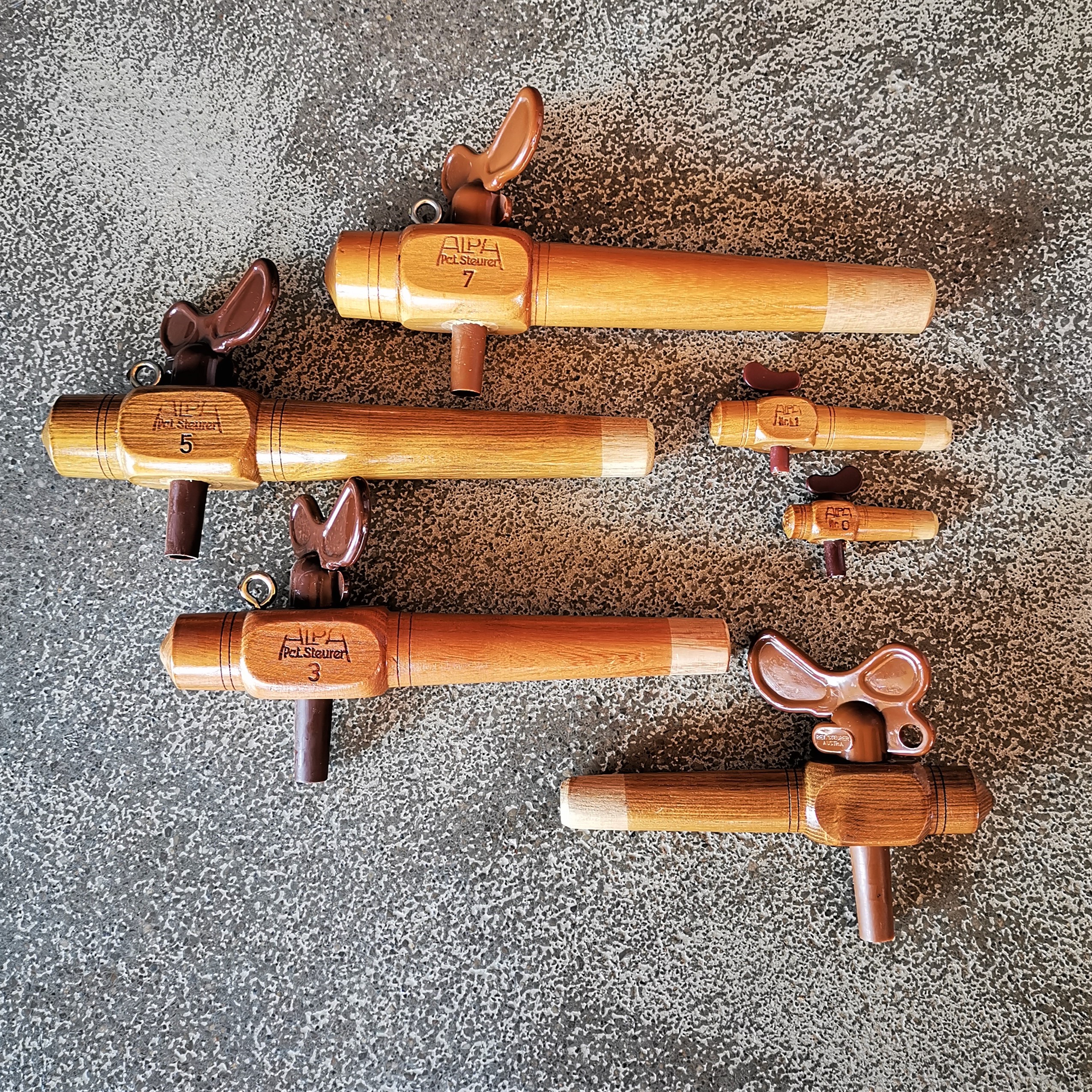 Holzpipen mit Kunststoffreiber