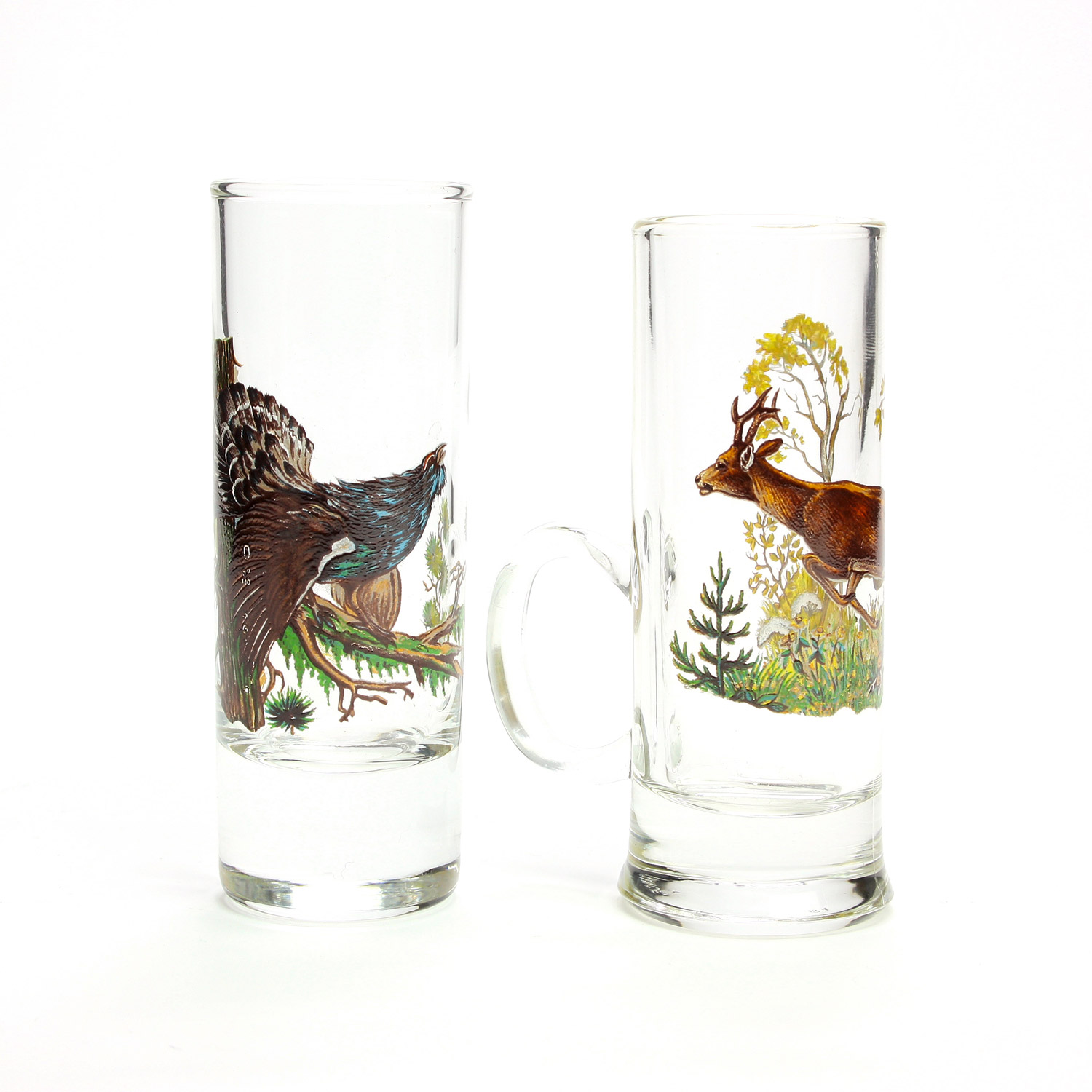 Stamperl mit Jagdmotiv ohne Henkel