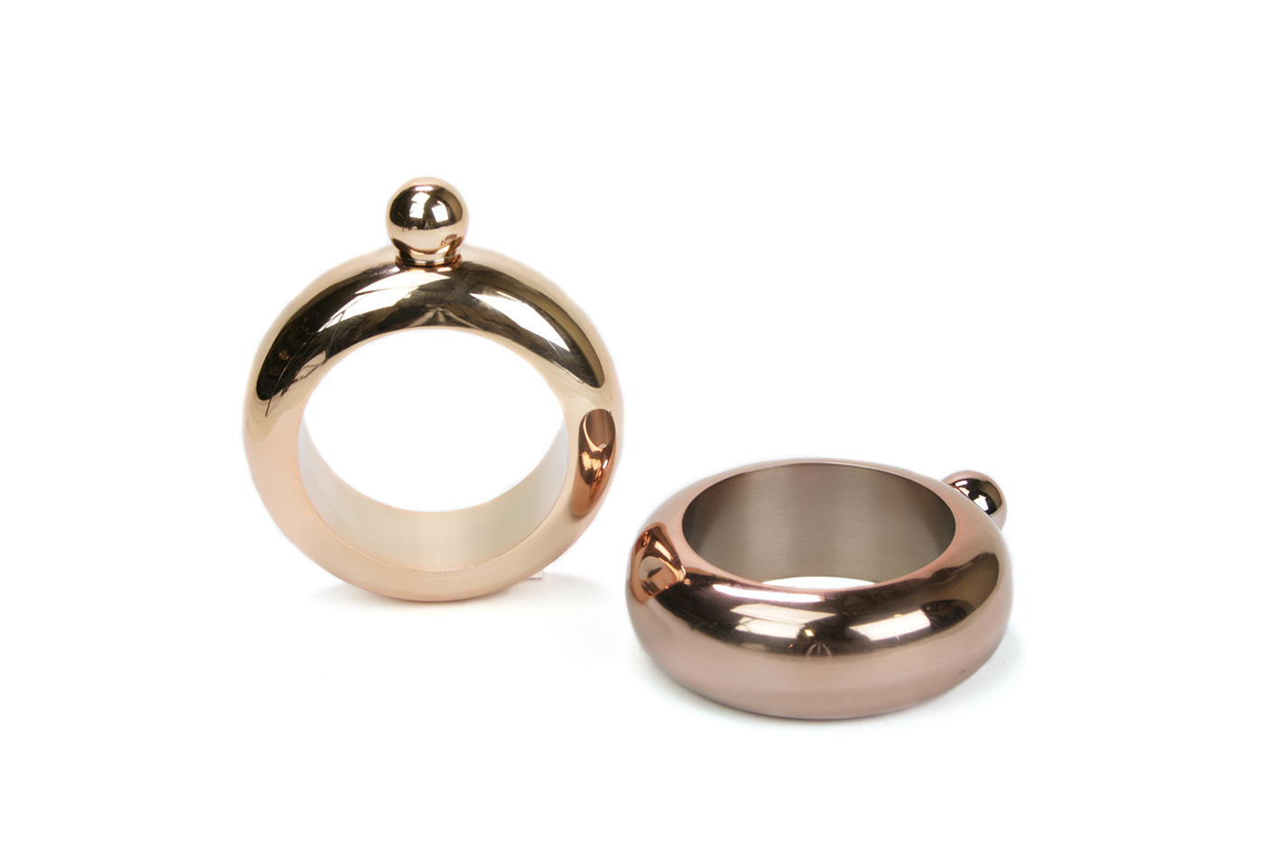 Edelstahlflachmann Armreifen