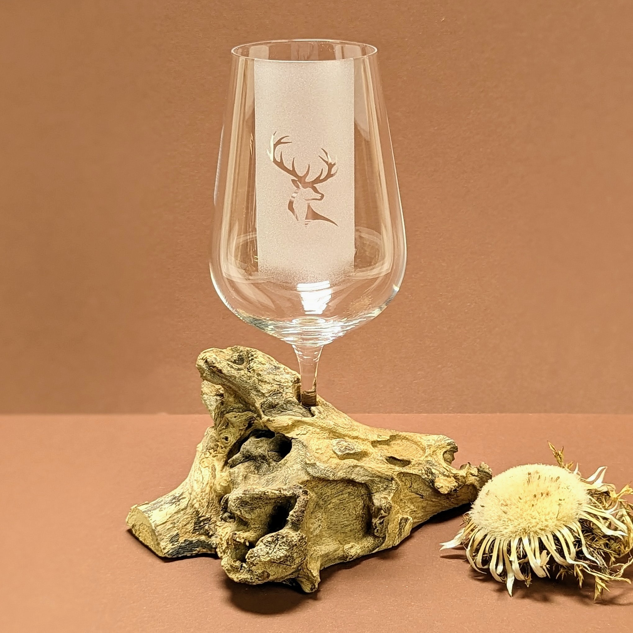 Weinglas Dekor mit/ohne Wurzel