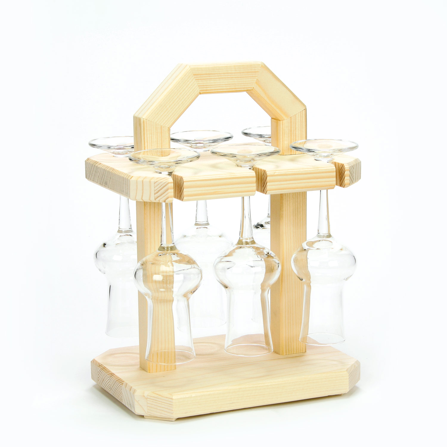 Grappaständer mit 6 Stamperl