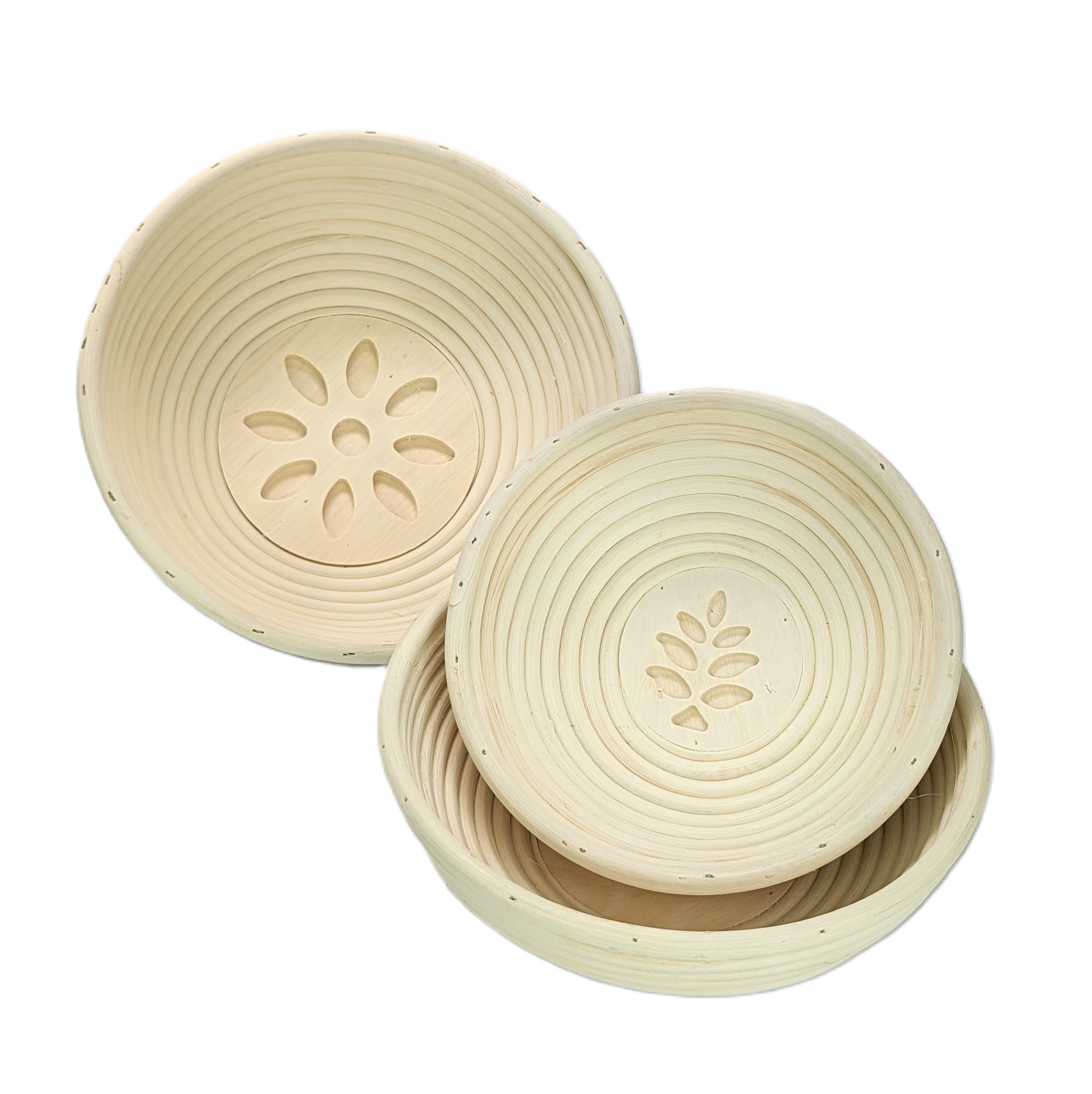 Brotform Peddigrohr rund mit Motiv