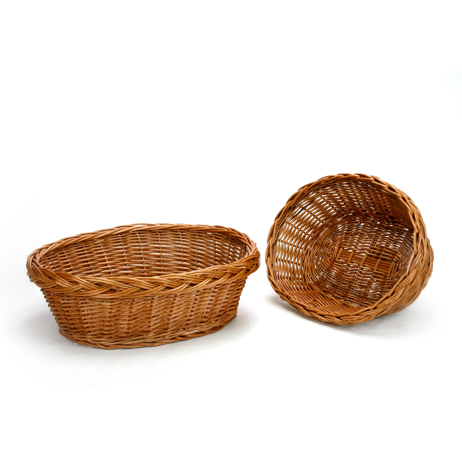 Weidenkorb ohne Henkel, oval