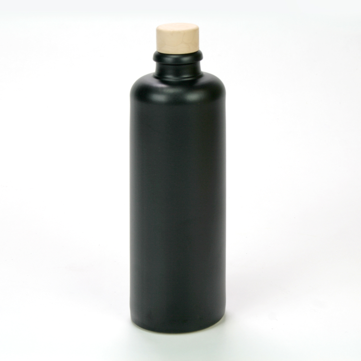 Flasche Steingut schwarz 0,35 l