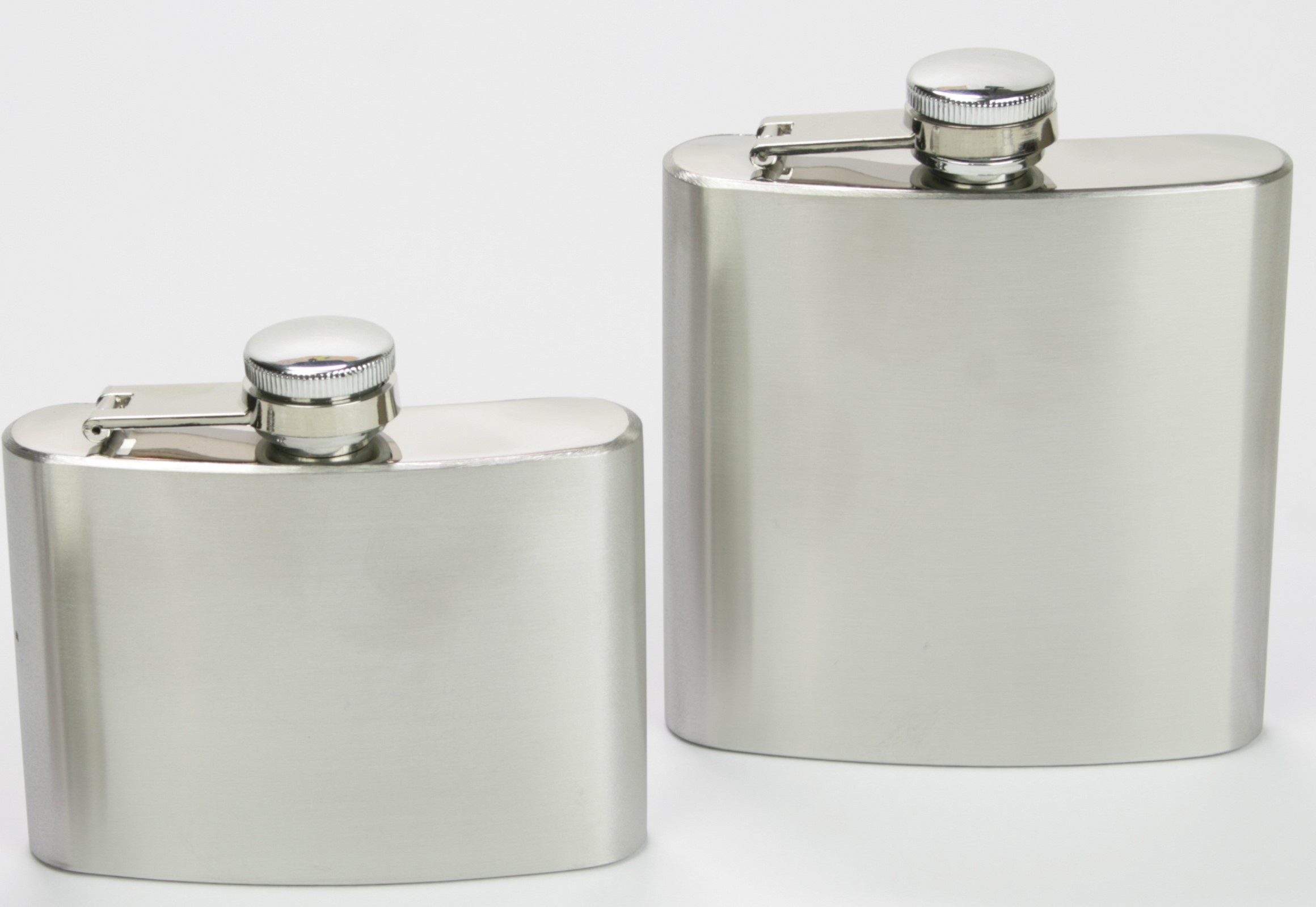 Edelstahlflachmann klassisch