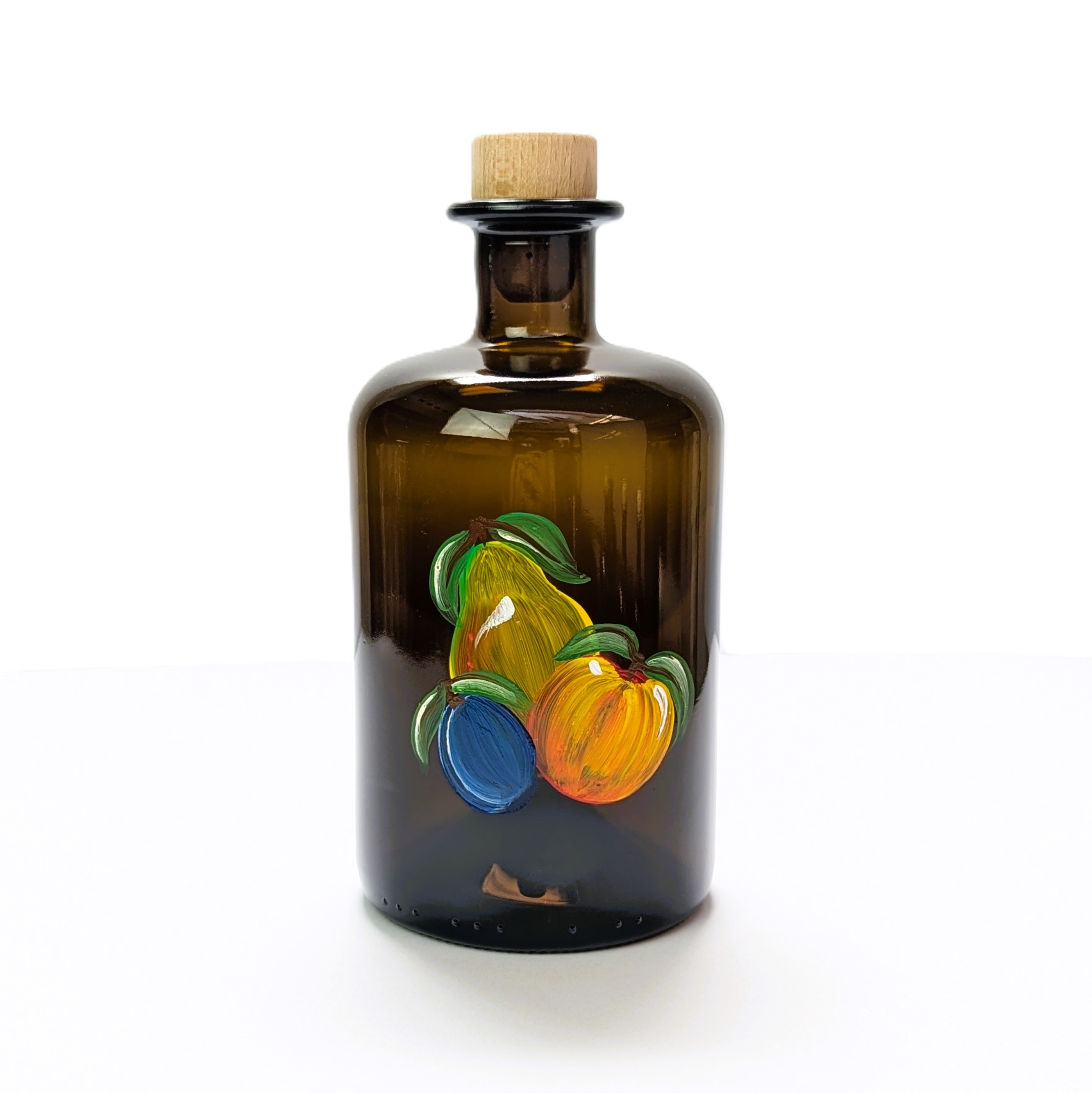 Apothekerflasche 0,5 l antik bemalt