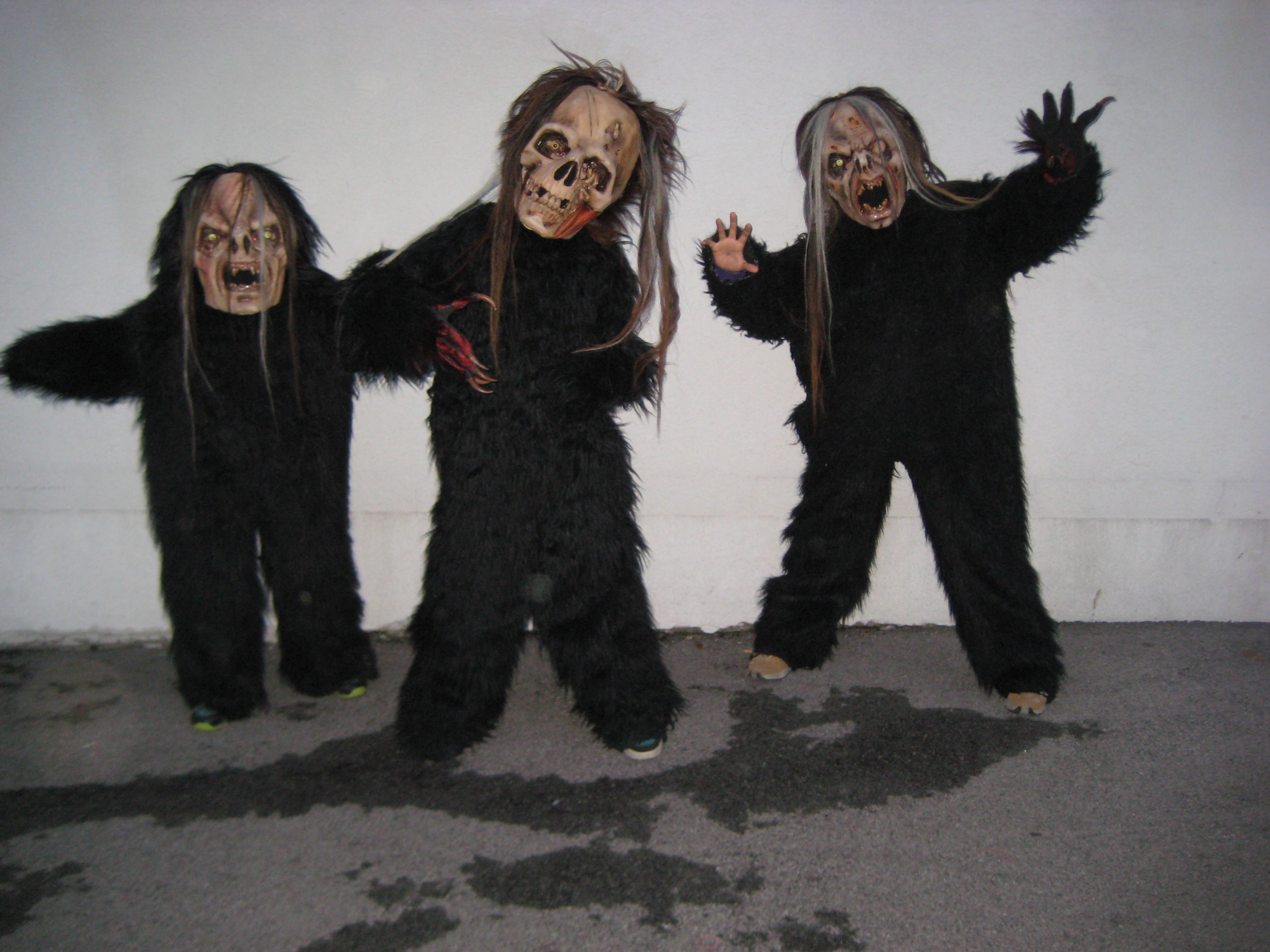 Langhaar Kunstfell-Overall schwarz